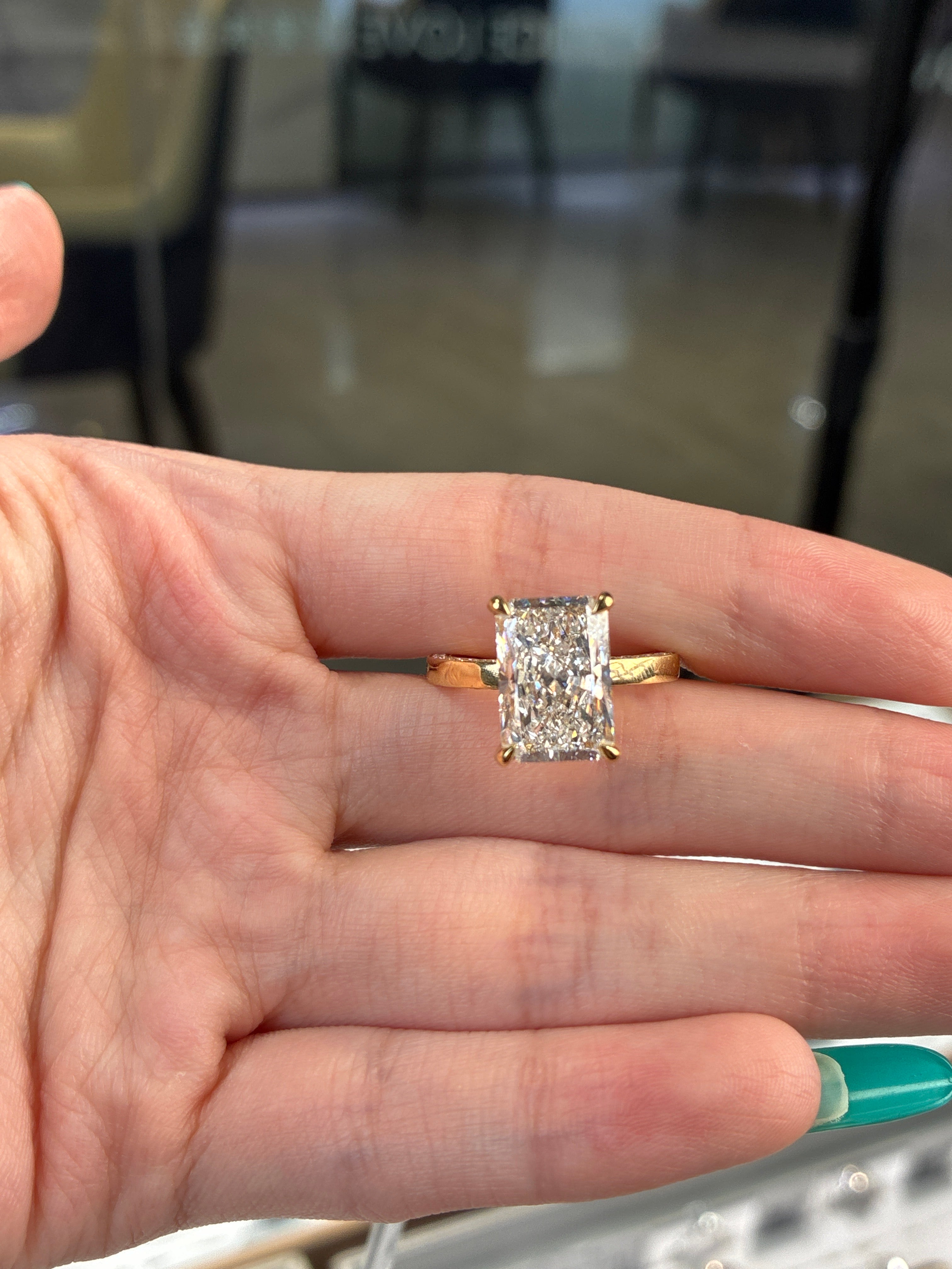 Deposit for 14K solid white gold 5carat E/VVS with 1.05ct channel pave&hidden halo