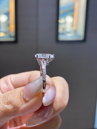For Cheeky, 3ct+0.23ct Pear Lab Diamond Ring, D/VVD2, platinum 950