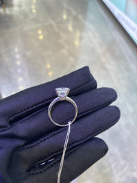 Retainer For Kai 14K yellow 3.02ct princess cut E/VS1 with hidden halo and half pave, with half pave princess cut band(free engraving)