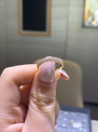 For Devon 18k yellow band 0.436ct
