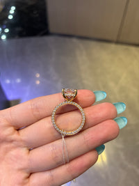 For Adriana 18K yellow gold 5.05ct Radiant cut E vS 1 with 1.05ct side stones