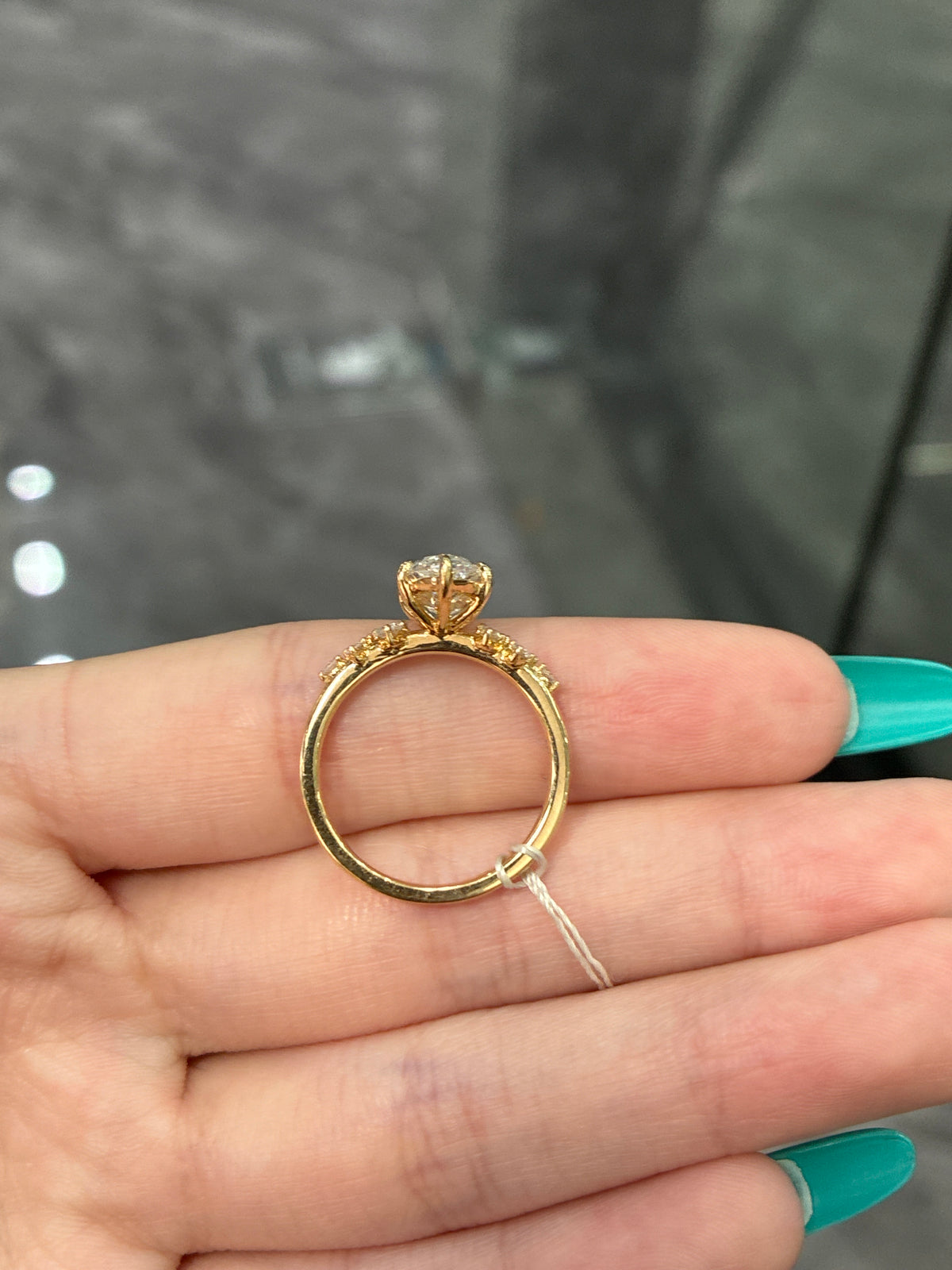 Deposit for Anna 14k solid yellow gold 2.38ct Marquise D VS1, straight plain band(custom piece)