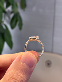 For Jenna F 1.02 carats pear float D/VVS2 14k yellow gold