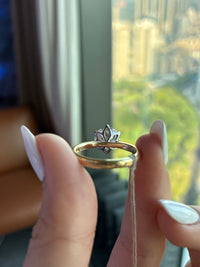 Deposit for Mamajehi$ 18K solid two tone, 3ct round E/VVS2 solitaire ring