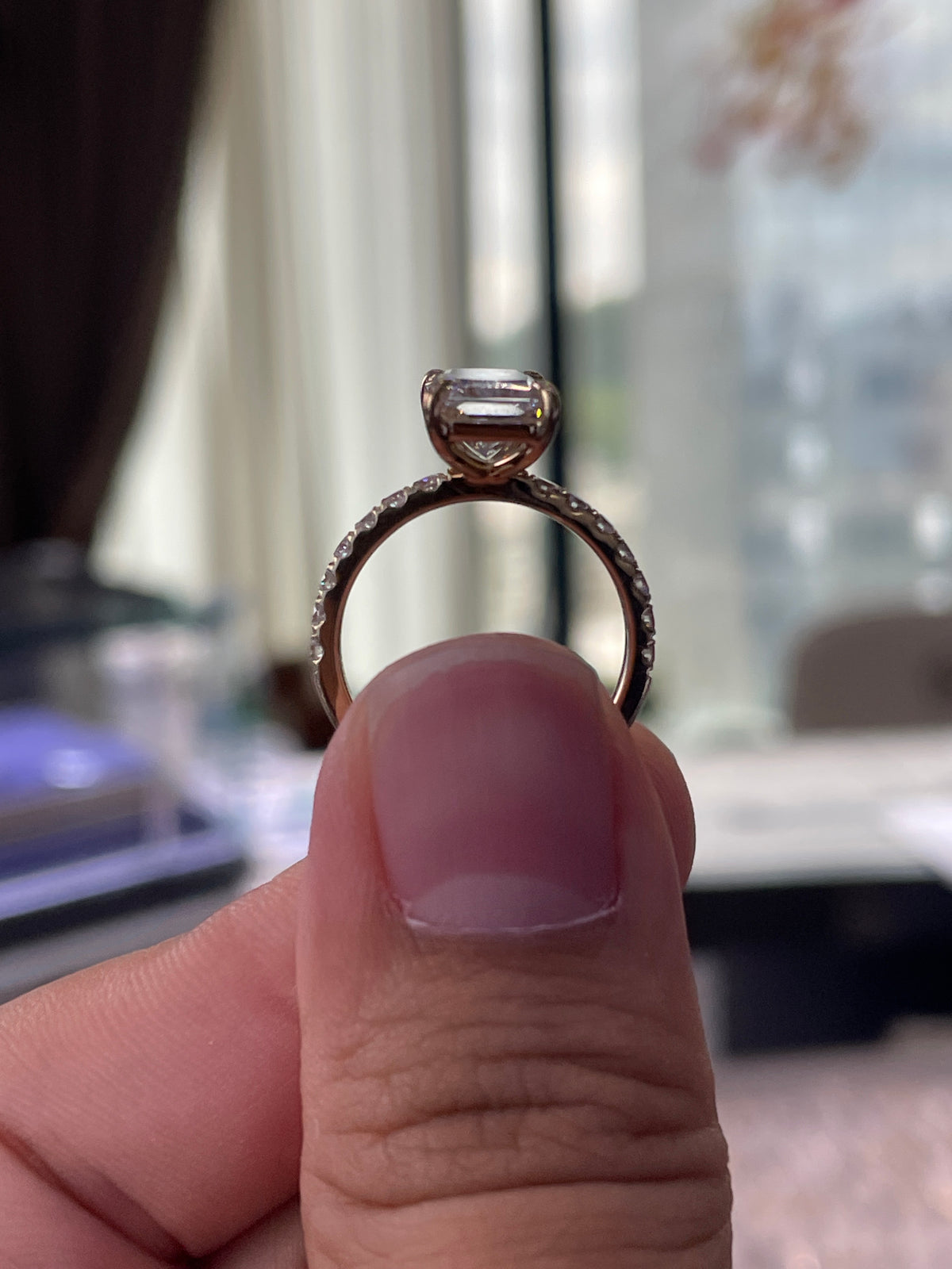 Half Deposit For Abby Rivera3.08ct EVS1 Radiant Cut in 14k