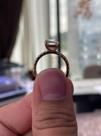Half Deposit For Abby Rivera3.08ct EVS1 Radiant Cut in 14k