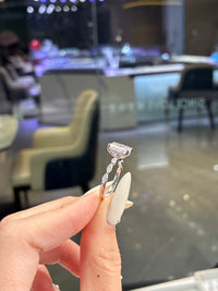 For LisaLD 14k solid white gold 2carat radiant E/VVS2 with 0.48ct marquise&hidden halo(ready to ship)