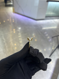 Deposit For Cielo 14K 3carat center stone Radiant with 0.695 triangle side stones E VS1