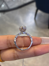 For fw_crystal22, 14k white gold, 4ct marquise center stone, 0.9ct side stones, E/VVS2, size 7(ready to ship)