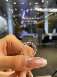 Deposit for Laura 14k white gold, size 7, half eternity, weight:2.3g