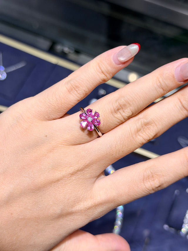 1.818carat Flower Ring