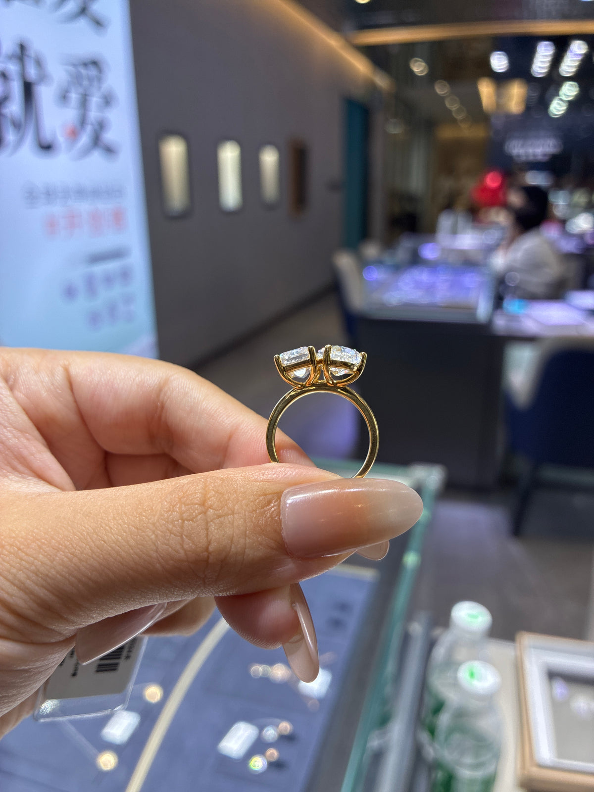 For Alternative 18k toi moi 3.070ct 3.040ct D/vvs2