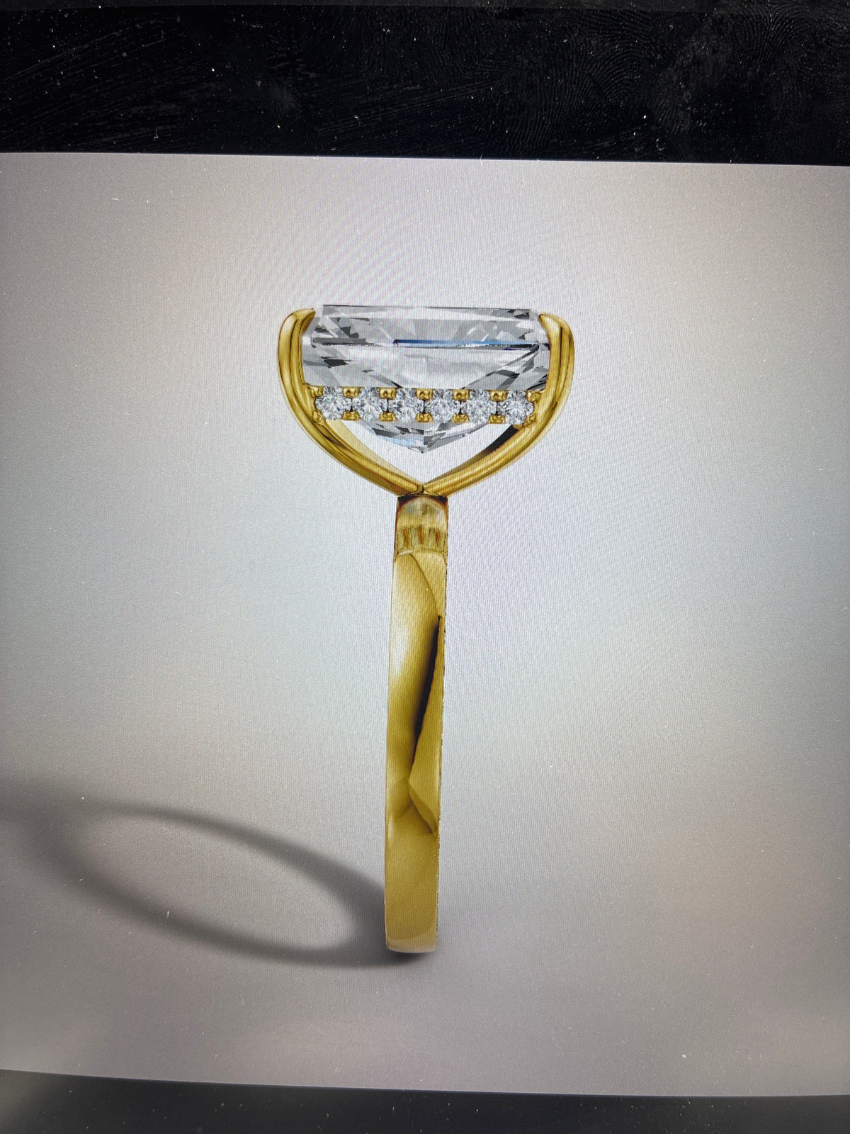 for Ann Customization（2.15ct oval E/vs 18k yellow gold and 18k white gold ring）Half deposit