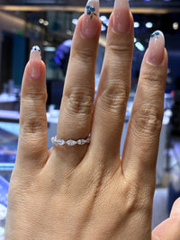 For Kari, deposit Full marquise eternity band in 14k yellow gold, total 1.6ct, DE/VS-VVS