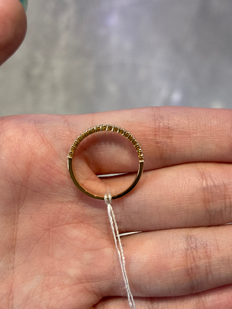For Joni 14K solid yellow gold band 0.43ct↔️ D-E, VVS-VS