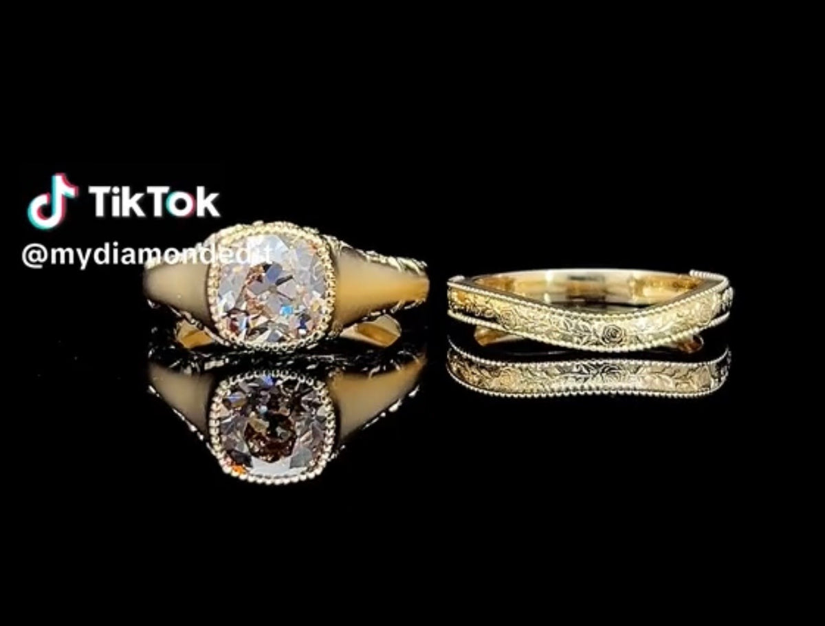 For Debra,  Balance for 14K Yellow Gold Custom Ring Set