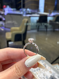 For Beauty Peps LLC 14k solid white gold 2.51ct marquise with 0.441ct marquise bubble band&hidden halo(ready to ship)