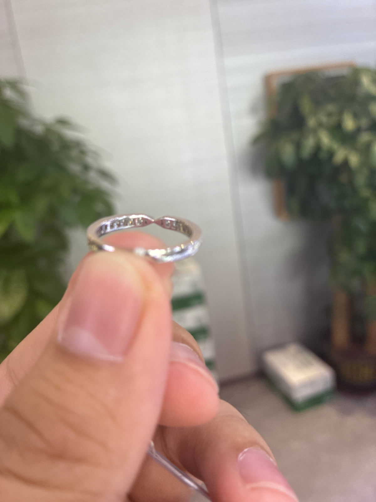 Deposit For bingbing 18k side stone 0.390ct