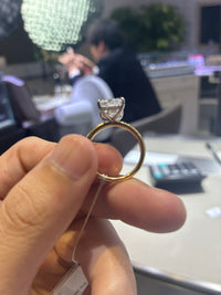For trcay dang custom （14k yellow gold 2ct Radiant D vvs2 Ring）