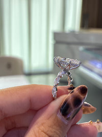 For Ty customize 4ct marquise 14k yellow gold with 0.90ct side stones