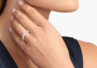 For Jay//Radiant Cut Full Eternity Diamond Band Ring//18K Solid white gold//20 Radiant Cut diamonds for total 4ct (20 points per)//D-E/VS-VVS//US Size 4.5