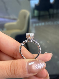 Deposit for aleisha 14k yellow gold, 5ct marquise cut main stone, 0.9ct side stone, around 3.5g gold weight. Size 7