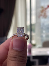 Half Deposit For Abby Rivera3.08ct EVS1 Radiant Cut in 14k