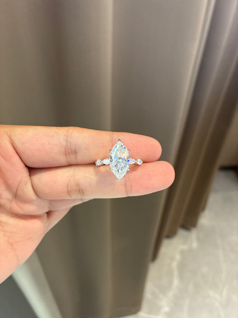 Deposit For Kiya 14k yellow gold ring with 4ct E VVS2 diamond