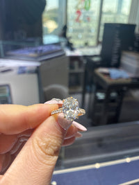 14k gold 3.44ct E/vs1 ring