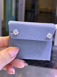 For Terrensia Vernon, 50% Deposit for 14k solid white gold earrings studs, each diamond 1ct, E/VVS2, 3EX, total 2ct