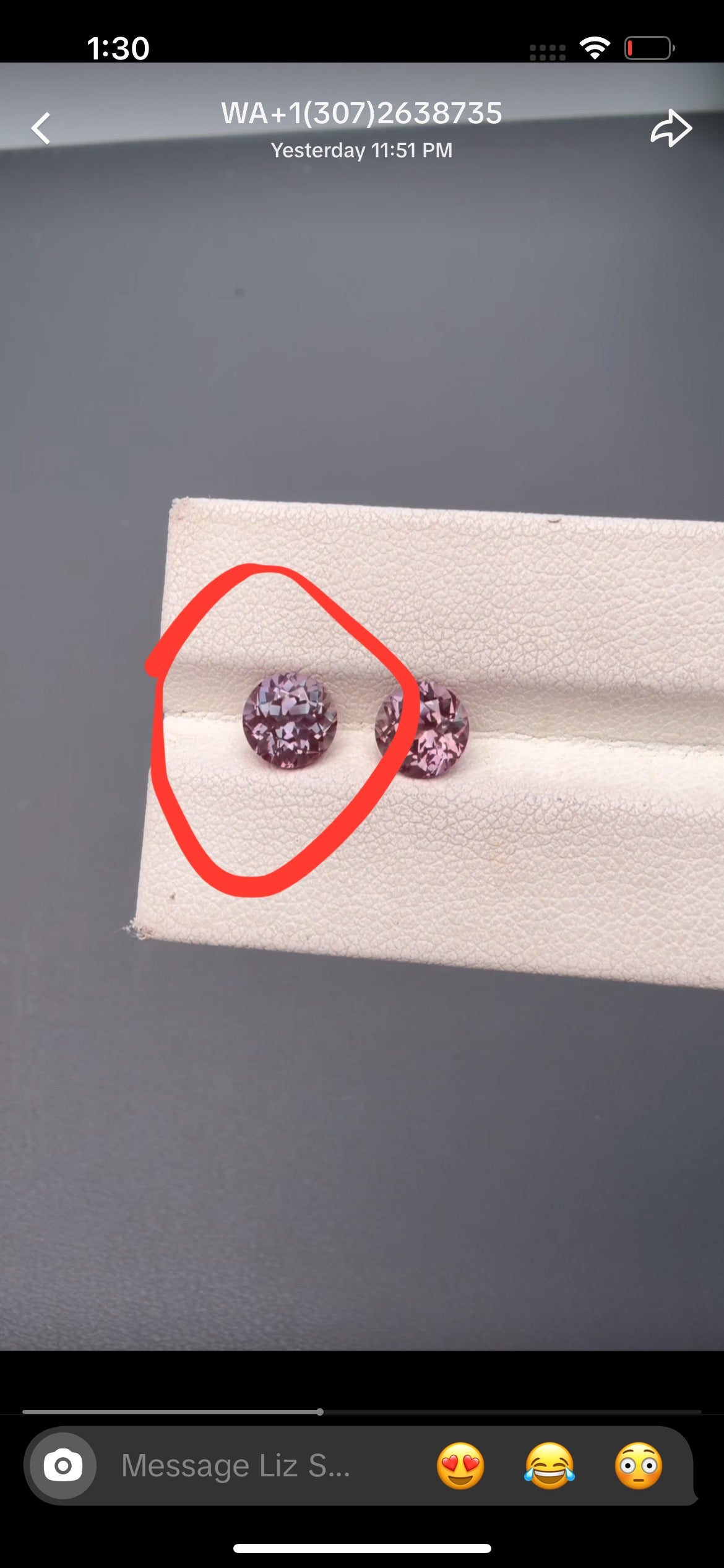 For Liz S 1.5ct round cut alexandrite loose stone