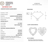 Deposit for Vi 14k white gold 1.81 carat Fancy Intense Pink VS1 2EX Very Slight fluorescence Pinky Ring