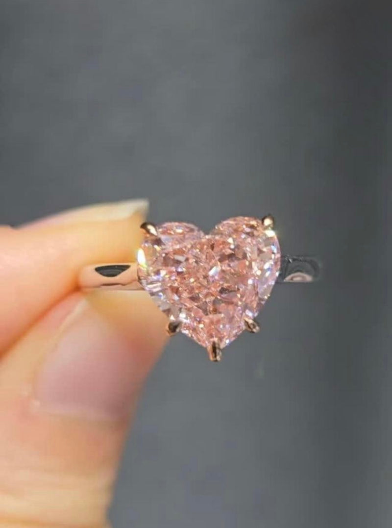 Deposit for Vi 14k white gold 1.81 carat Fancy Intense Pink VS1 2EX Very Slight fluorescence Pinky Ring