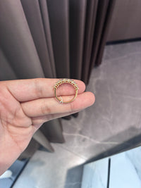 Deposit For April Dawn 18k yellow gold marquise diamonds band