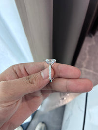 For Doctor Dee 14k white gold with 3CT Oval diamond ring