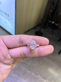 For Katelyn 18k white gold ring with 3.1ct D vvs2 diamond