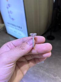 For Katelyn 18k white gold ring with 3.1ct D vvs2 diamond