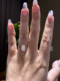 For Luisa, deposit for 3ct oval split shank lab diamond ring,