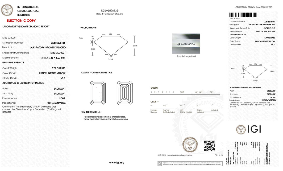For User Fancy Yellow 7.77ct diamond