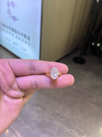 Deposit For AmberPiilani 14k yellow gold ring with 4ct oval diamond