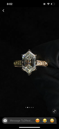 Payment Plan For Tr2Real bill (1/15) ($0 received) 14K yellow gold 2.03carat Dutch marquise cut 
E VS1