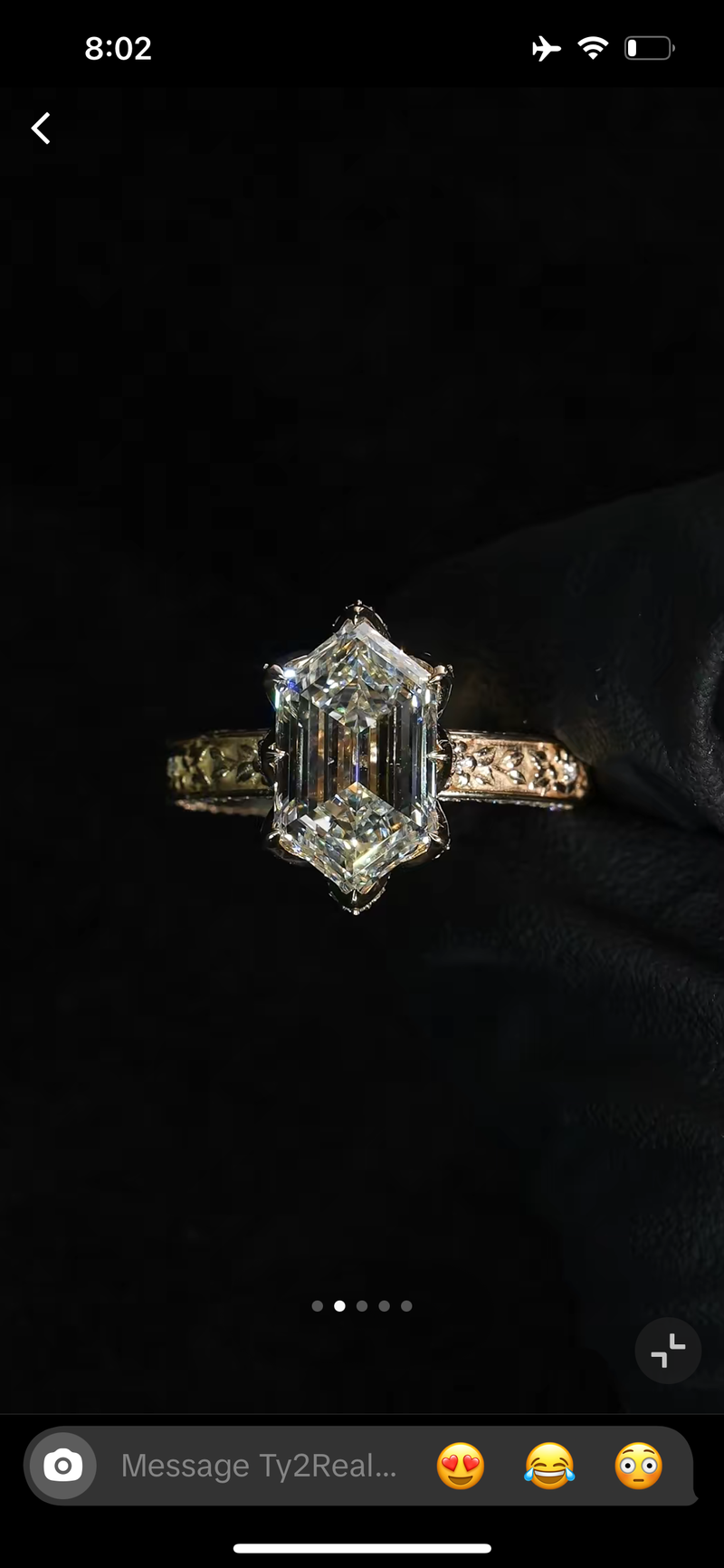 Payment Plan For Tr2Real bill (1/15) ($0 received) 14K yellow gold 2.03carat Dutch marquise cut 
E VS1