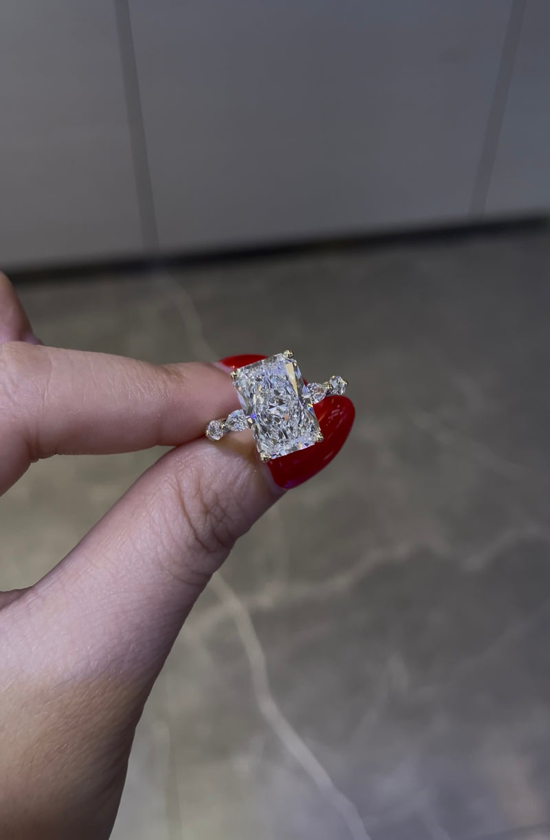 Remaining balance for Klina 14k yellow gold 5ct radiant cut ring