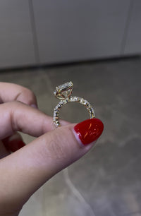 Remaining balance for Klina 14k yellow gold 5ct radiant cut ring