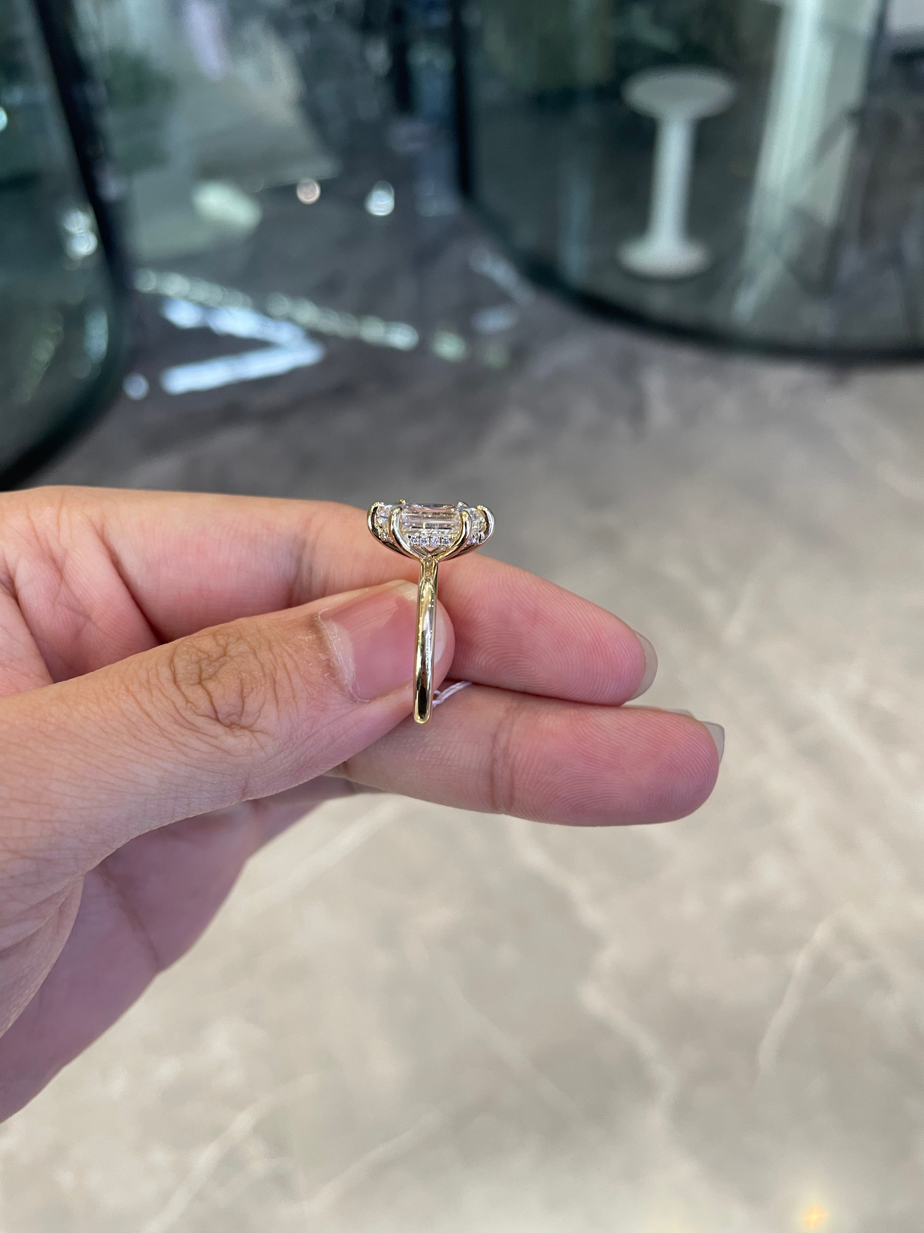 Deposit For Gabbygirl1189 14k yellow gold ring with 2.5ct diamond with two birthday stone