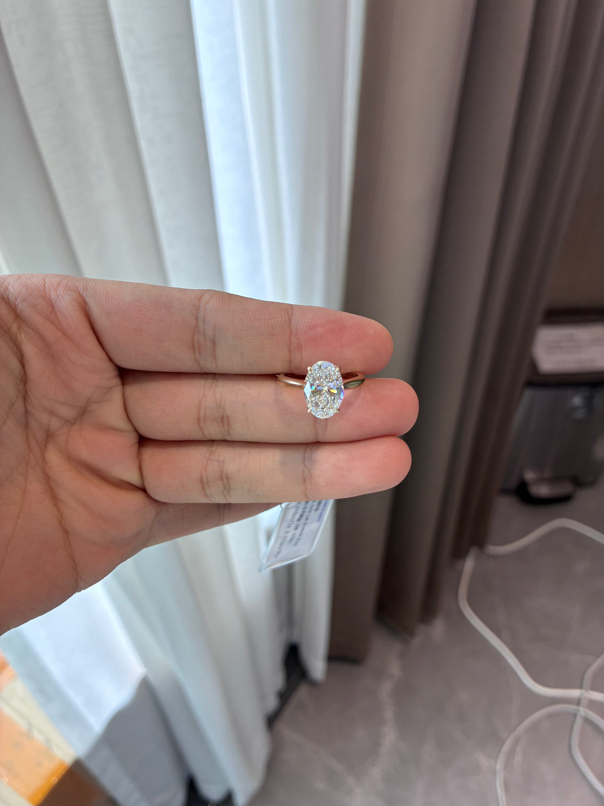 For Risaa0310  14k yellow gold ring with E VS1 diamond And 0.111ct side stone