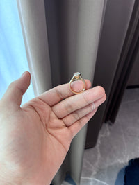 Deposit for Daphe_422 14k yellow gold ring with 2.5ct moval diamond