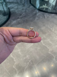 Deposit For briannachacon68 14k yellow gold ring with 3ct radiant cut diamond