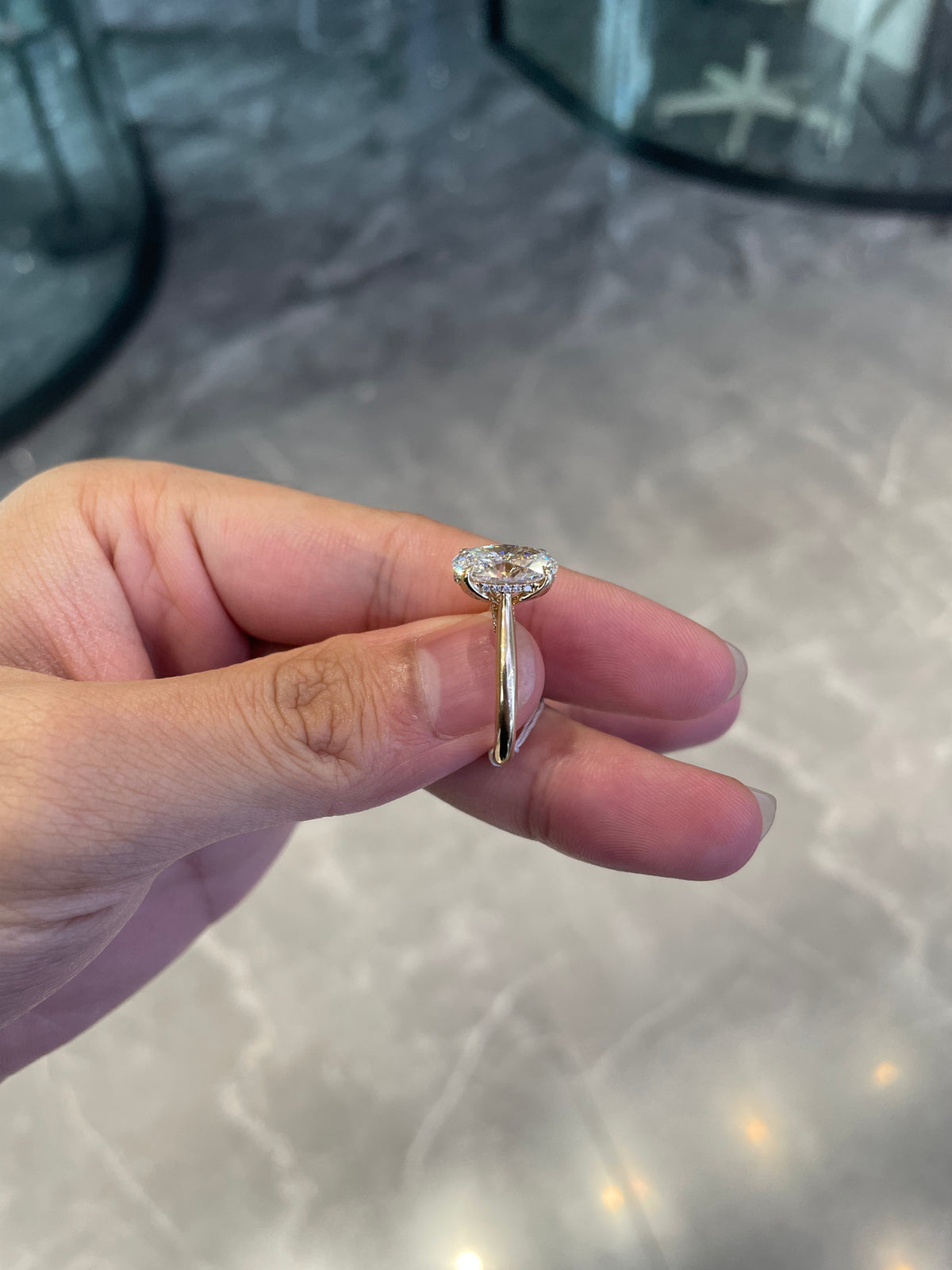 Deposit For briannachacon68 14k yellow gold ring with 3ct radiant cut diamond