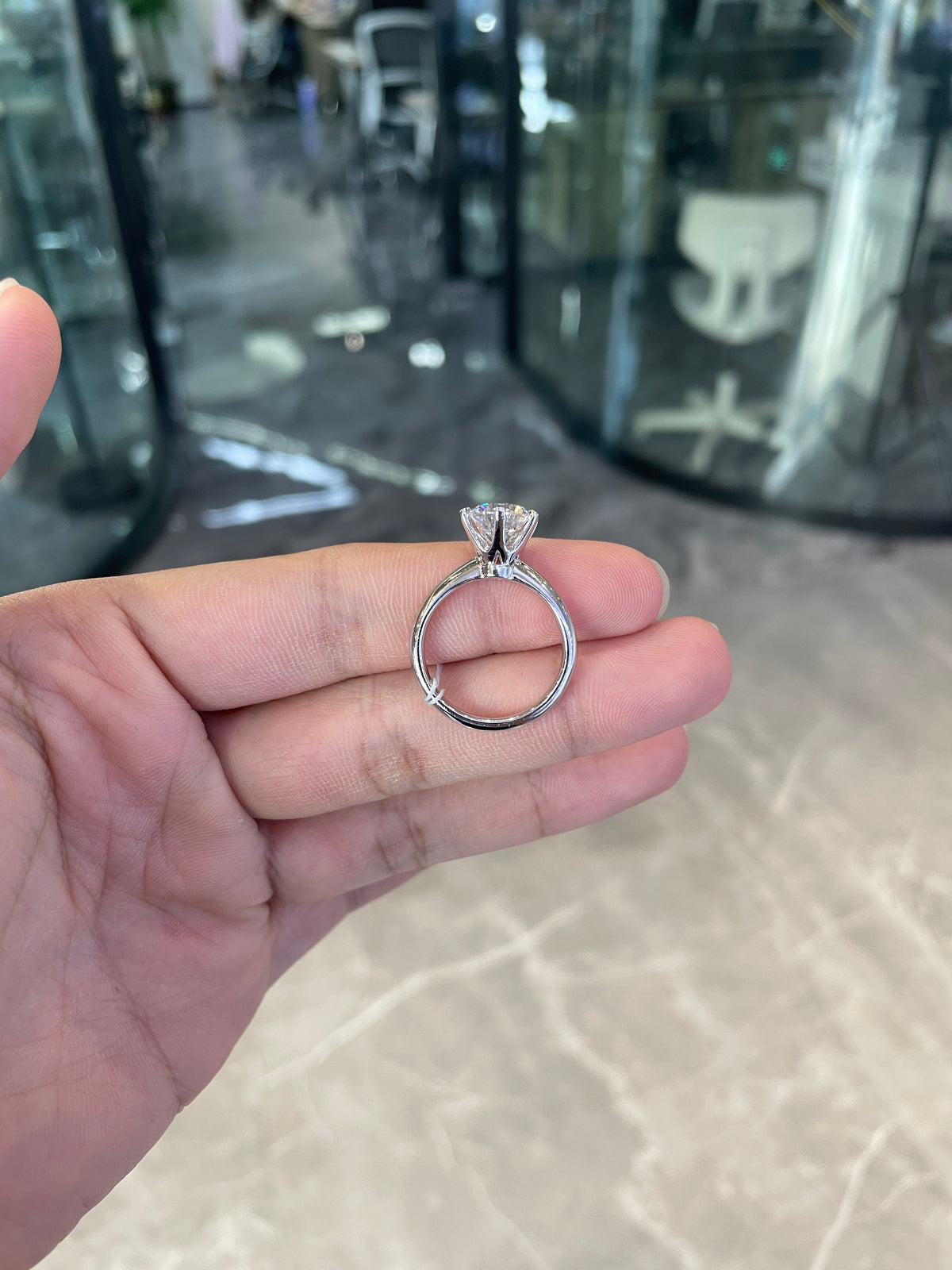 Deposit For bwojo2017 14k white gold ring with 3ct E vvs2 diamond